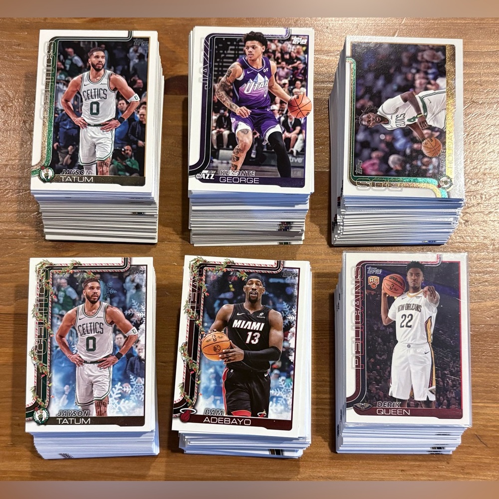 2025 Topps Flagship & Holiday Basketball Card Lot